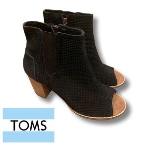 TOMS Peep Toe Heel Bootie